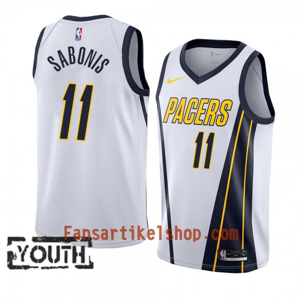 Indiana Pacers Trikot Domantas Sabonis 11 2018-19 Nike Weiß Swingman - Kinder Indiana Pacers Trikot Domantas Sabonis 11 2018-19 Nike Weiß Swingman - Kinder